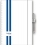 Naptár, tervező, A5, heti, DAYLINER, 'InSpiral GT', fehér-kék