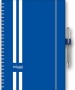 Naptár, tervező, A5, heti, DAYLINER, 'InSpiral GT', kék-fehér