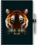 Naptár, tervező, A5, heti, DAYLINER, 'InSpiral', tiger