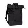 Notebook hátizsák, 15,6', rolltop, 25L, RIVACASE '5321 Dijon', fekete