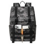 Notebook hátizsák, 15,6, rolltop, 15L, RIVACASE 7621 Sherwood, szürke-terepminta