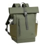 Notebook hátizsák, 14, 17L, rolltop, RIVACASE Eden ECO 7826, olivazöld