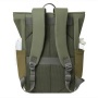 Notebook hátizsák, 14, 17L, rolltop, RIVACASE Eden ECO 7826, olivazöld