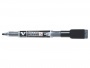 Táblamarker, törlőkupakkal, 1,3 mm, EF, kúpos, PILOT 'V-Board Master S', fekete