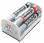 Táblamarker készlet, 6 mm, kúpos hegy, PENTEL 'Maxiflo', 4 különböző szín