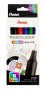 Tűfilc készlet, 0,4 mm, PENTEL 'Pointliner', 6 különböző szín