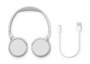 Fejhallgató, vezeték nélküli, Bluetooth 5.3, PHILIPS TAH3209, selyemfehér