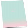 Füzet, tűzött, A4, vonalas, 52 lap, PULSE Pastel Colours