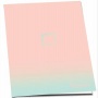 Füzet, tűzött, A4, kockás, 52 lap, PULSE Pastel Colours