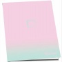 Füzet, tűzött, A5, kockás, 52 lap, PULSE Pastel Colours
