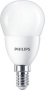 LED izzó, E14, kisgömb, P48, 7W, 806lm, 2700K, PHILIPS 'CorePro'