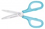 Olló, általános, 17,5 cm, PLUS Fitcut Curve, világoskék