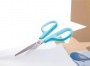 Olló, általános, 17,5 cm, PLUS Fitcut Curve, világoskék