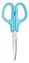 Olló, általános, balkezes, 17,5 cm, PLUS Fitcut Curve, világoskék