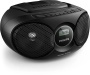 Rádió, CD-lejátszóval, PHILIPS AZ215, fekete