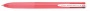 Golyóstoll, 0,27 mm, nyomógombos, rózsaszín tolltest, PILOT 'Super Grip G', négyszínű