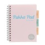 Spirálfüzet, A5, vonalas, 100 lap, PUKKA PAD Pastel project book, vegyes szín