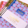 Spirálfüzet, A5, vonalas, 100 lap, PUKKA PAD Floral Jotta Notebook, vegyes minta