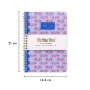 Spirálfüzet, A5, vonalas, 100 lap, PUKKA PAD Floral Jotta Notebook, vegyes minta