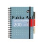 Spirálfüzet, A5, vonalas, 100 lap, PUKKA PAD Metallic Project Book, vegyes szín