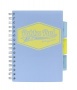 Spirálfüzet, A5, vonalas, 100 lap, PUKKA PAD 'Pastel project book', vegyes szín