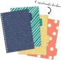 Spirálfüzet, B5, vonalas, 100 lap, PUKKA PAD Floral Love Project Book, vegyes minta