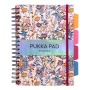 Spirálfüzet, B5, vonalas, 100 lap, PUKKA PAD Project Book Bloom, vegyes minta