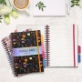 Spirálfüzet, B5, vonalas, 100 lap, PUKKA PAD Project Book Bloom, vegyes minta