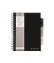 Spirálfüzet, A5, vonalas, 125 lap, PUKKA PAD 'Black project book', fekete