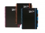 Spirálfüzet, A4, vonalas, 100 lap, PUKKA PAD, 'Neon black project book'