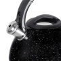 Vízforraló kanna, sípoló funkció, 2,7 liter, RESTO Lyra 90604, fekete