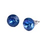 Fülbevaló, 'Capri' kék SWAROVSKI® kristállyal, 8 mm, ART CRYSTELLA®