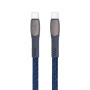 USB kábel, USB-C - USB-C, 1,2 m, RIVACASE PS6105, kék