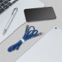 USB kábel, USB-C - USB-C, 1,2 m, RIVACASE PS6105, kék