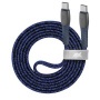 USB kábel, USB-C - USB-C, 1,2 m, RIVACASE 'PS6105', kék