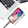 USB kábel, USB-C - USB-C, 1,2 m, RIVACASE PS6105, szürke