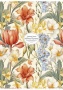 Füzet, tűzött, A4, kockás, 80 lap, SHKOLYARYK Flowers and plants, vegyes