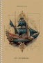 Spirálfüzet, A5, sima, 96 lap, SHKOLYARYK Sailor, vegyes
