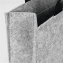 Irodai válltáska, M méret, 36x28x15 cm, SIGEL Basic, világosszürke