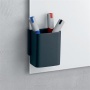 Írószertartó pohár, 7,5x9,4x5,1 cm, SIGEL,  Artverum® Clip&Organise, antracit-szürke
