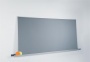 Moderációs textiltábla, alumínium kerettel, 90x180 cm, kétoldalas, SIGEL, Meet up, szürke
