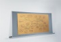 Moderációs textiltábla, alumínium kerettel, 90x180 cm, kétoldalas, SIGEL, Meet up, szürke