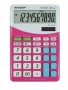 Számológép, asztali, 10 számjegy, SHARP 'EL-M332', pink
