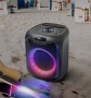 Hangszóró, Bluetooth, mikrofonnal, LED fényekkel, 150W, MUSE M-1803DJ, fekete