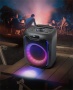 Hangszóró, Bluetooth, mikrofonnal, LED fényekkel, 150W, MUSE M-1803DJ, fekete
