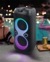 Hangszóró, Bluetooth, mikrofonnal, LED fényekkel, 600W, MUSE M-1937DJ, fekete