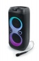 Hangszóró, Bluetooth, mikrofonnal, LED fényekkel, 600W, MUSE 'M-1937DJ', fekete