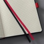 Jegyzetfüzet, exkluzív, A4, kockás, 97 lap, keményfedeles, SIGEL Conceptum Red Edition, fekete-piros