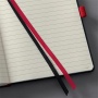 Jegyzetfüzet, exkluzív, A4, vonalas, 97 lap, keményfedeles, SIGEL Conceptum Red Edition, fekete-piros