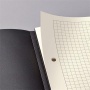 Füzet, exkluzív, A5, kockás, 60 lap, keményfedeles, SIGEL Conceptum, fekete